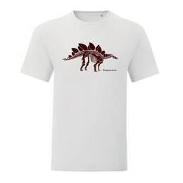 T-Shirt Homme - Stegosaurus - Blanc
