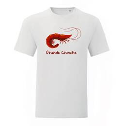 T-Shirt Homme - Grande Crevette - Blanc