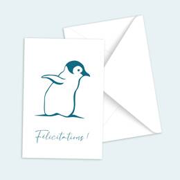 Cartes de félicitations - Manchot