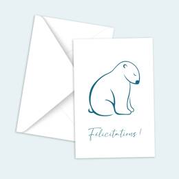 Cartes de félicitations - Ours Polaire