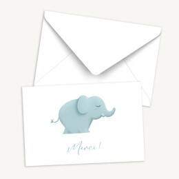 Cartes de remerciement (lot) - Eléphant