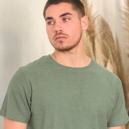 Tee-shirt Basic nid d'abeille - laine mérinos bio & soie naturelle
