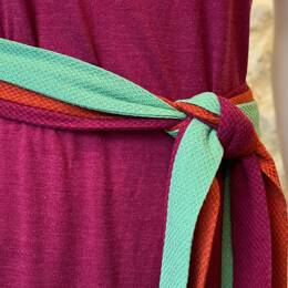 Ceinture à l'unité laine mérinos bio et soie
