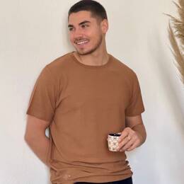 Tee-shirt Basic nid d'abeille - laine mérinos bio & soie naturelle