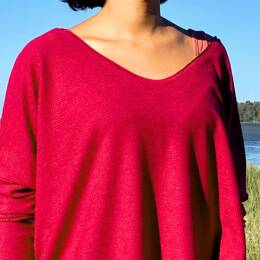 TeePull oversize - laine mérinos bio & soie naturelle
