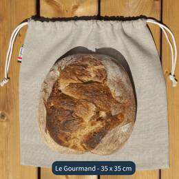 Sac à pain Le Gourmand en lin bio