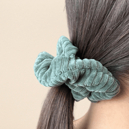 Les Petits Chouchous Velours Gris vert