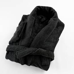 Peignoir coton éponge col chale  éponge PREMIUM