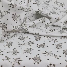 Tissu 100% coton Tournicotin taupe