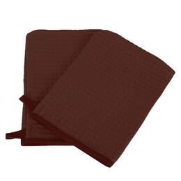 Lot de 2 gants de toilette nid d'abeille WEEK END