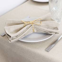 Lot de 6 serviettes de table 100% Lin LINELLE