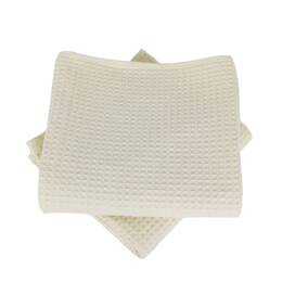 Lot de deux serviettes coton 57 fils nid d'abeille WEEK END