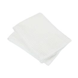 Lot de deux serviettes coton 57 fils nid d'abeille WEEK END