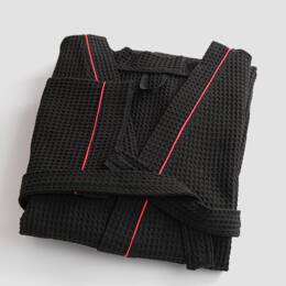 Peignoir mixte  coton 57 fils nid d'abeille KIMONO