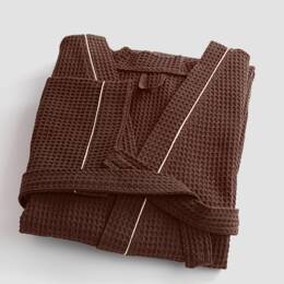 Peignoir mixte  coton 57 fils nid d'abeille KIMONO