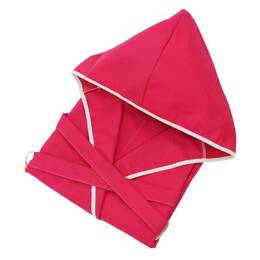 Peignoir enfant à capuche en coton nid d'abeille JADOO