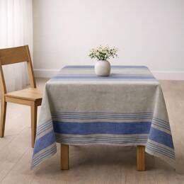 Nappe 100% lin naturel à rayures NAPOLI