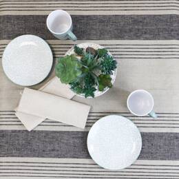 Nappe 100% lin naturel à rayures NAPOLI