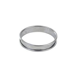 Cercle à tarte - inox - bords roulés - épaisseur 4/10ème - Ø180 mm h20 mm