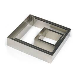 Carré inox 160 x 160 x 45 mm