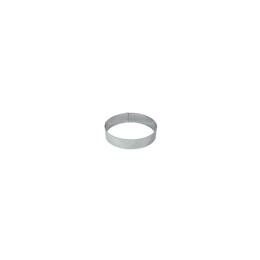 Cercle à mousse inox - épaisseur 6/10è - Ø60 mm h40 mm