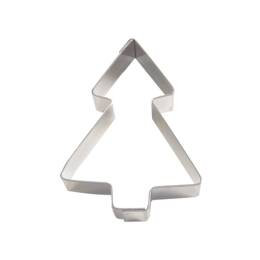 Nonnette sapin de Noël - inox - 60 x 45 x 15 mm