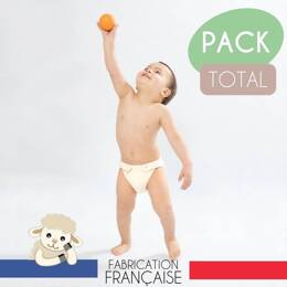 PACK TOTAL évolutif 100% couche lavable naturelle