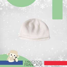 Bonnet de naissance bébé 100% laine mérinos