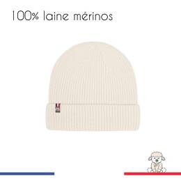 Bonnet 100% laine mérinos pour homme/femme