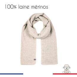 Echarpe adulte 100% laine mérinos