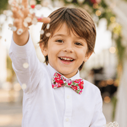 Nœud papillon ajustable enfant Liberty Betsy Grenadine