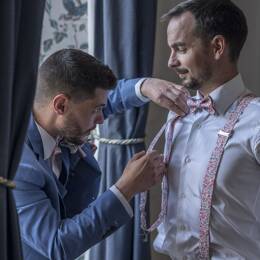 Bretelles homme Liberty Wiltshire pois de senteur