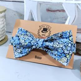 Noeud papillon pré-noué pour homme Liberty Chive Bleu