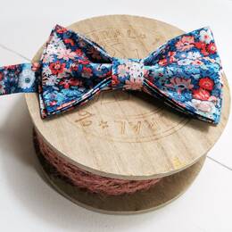 Noeud papillon homme en Liberty Thorpe Hill bleu