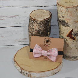 Nœud papillon ajustable enfant Liberty Capel rose