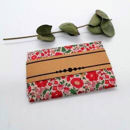 Pochette pour homme Liberty D'Anjo rouge