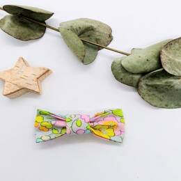 Barrette en Liberty Betsy Béryl rose