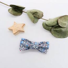 Barrette en Liberty Eloise bleu
