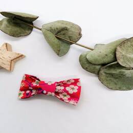 Barrette en Liberty Mitsi Hibiscus