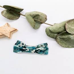 Barrette en Liberty Mitsi menthe à l'eau