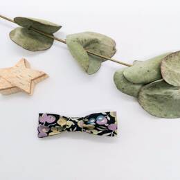 Barrette en Liberty Wiltsire Bleu mauve