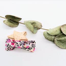 Barrette en Liberty Wiltshire Bougainvillée