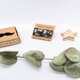 Boutons de manchettes carré cuivre en Liberty Mitsi Etain