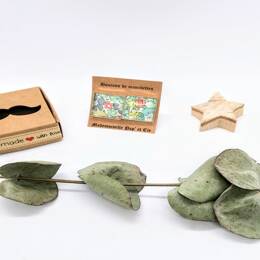 Boutons de manchettes carrés argent en Liberty Michelle chrysolite