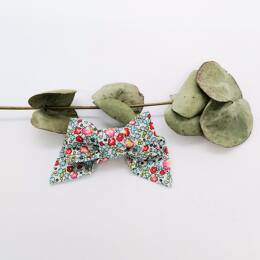 Barrette modèle "luxe" en Liberty Eloise Mint