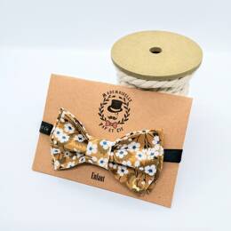 Nœud papillon enfant Liberty Mitsi moutarde
