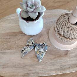Barrette modèle "luxe" en Liberty Betsy Verveine