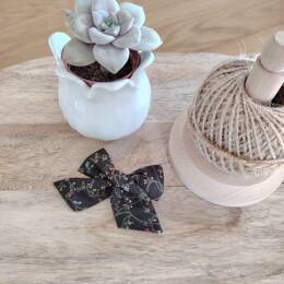 Barrette "luxe" en Liberty Erica Noir