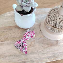 Barrette modèle "luxe" en Liberty Wiltshire Bougainvillée