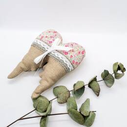 Coussin à alliance ailes d'ange Liberty Eloise rose